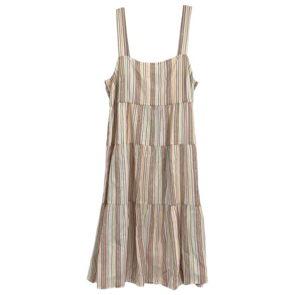 Madewell Cream Multicolor Striped Midi Dress | Womens 10